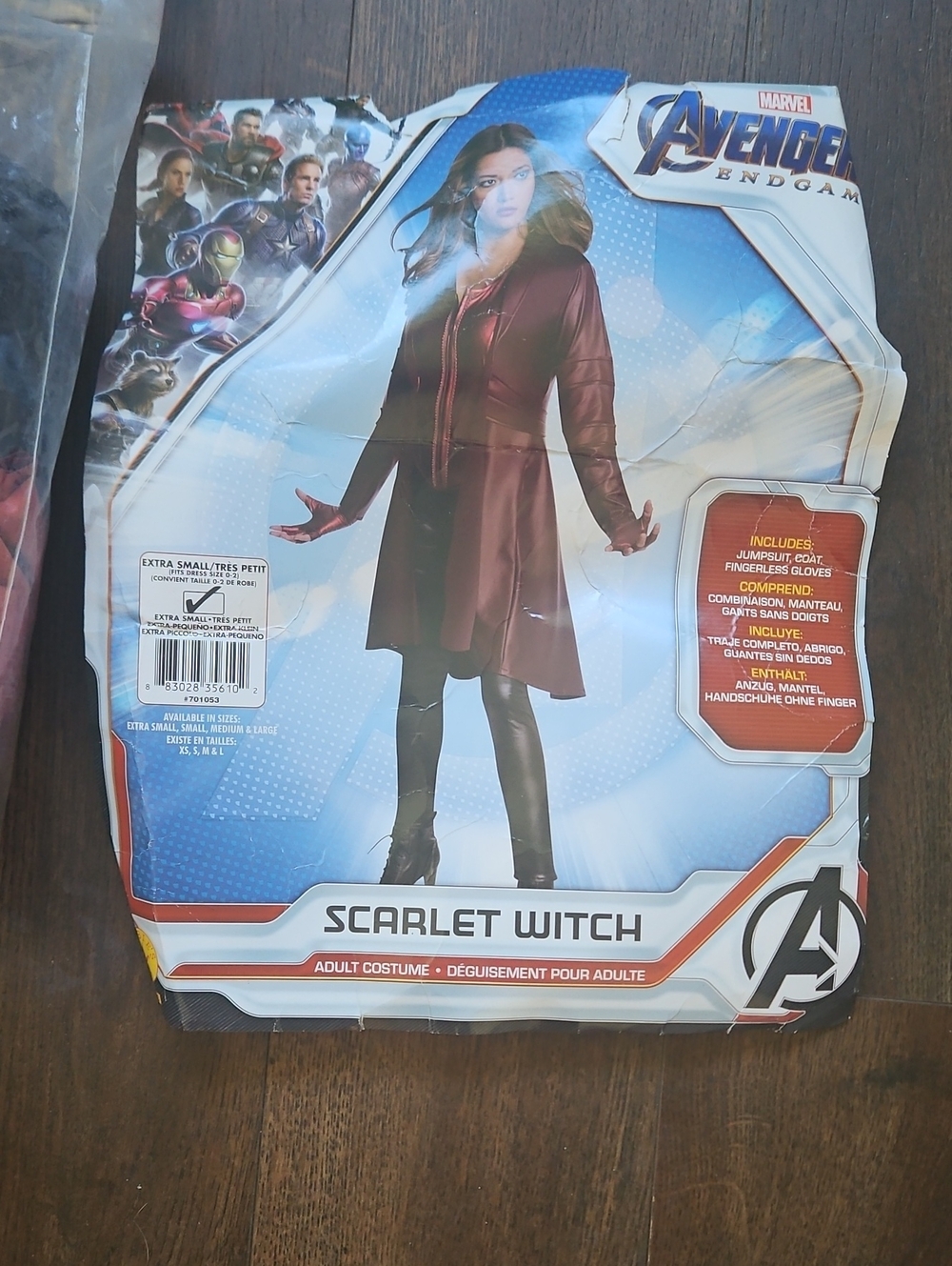 Marvel Cosplay Halloween Scarlet Witch Longline Red Trench Coat